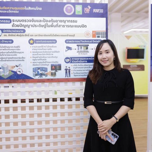 ดร.ภัทรัตน์ พันธุ์ประสิทธิ์ นักวิจัย STIPI ร่วมวงเสวนาและถอดบทเรียน เรื่อง “ป้องกันภัยความรุนแรงในสังคมไทย ด้วยวิจัยและนวัตกรรม”